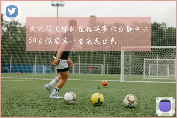 武汉羽毛球队在精英赛积分榜中以50分稳居第一名表现出色